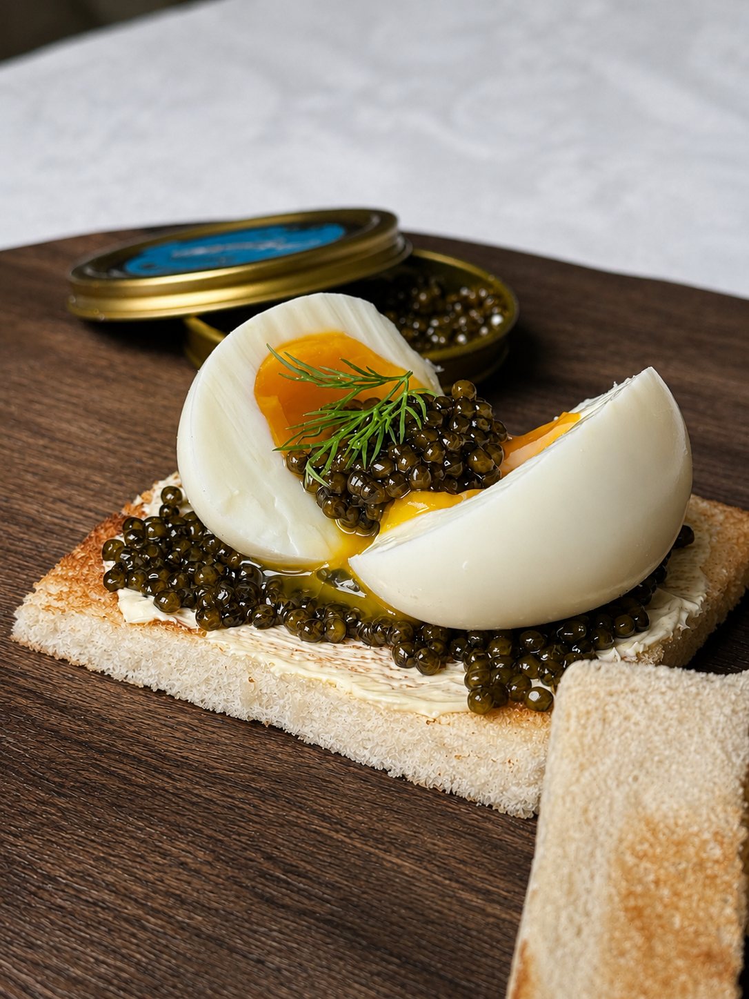 Perfect Egg, Buttered Soldiers & Kaluga Caviar