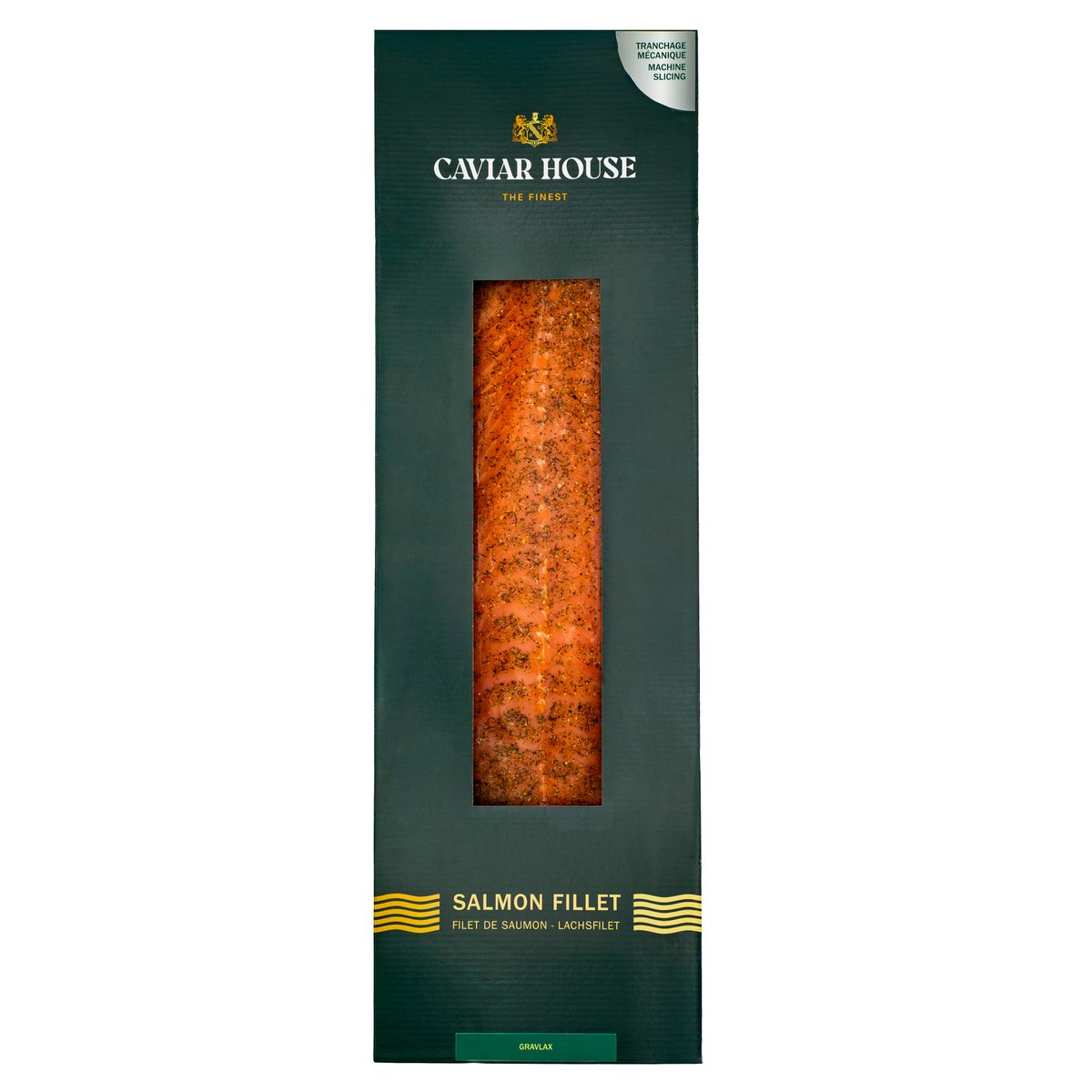Whole Gravlax salmon, sliced Norway