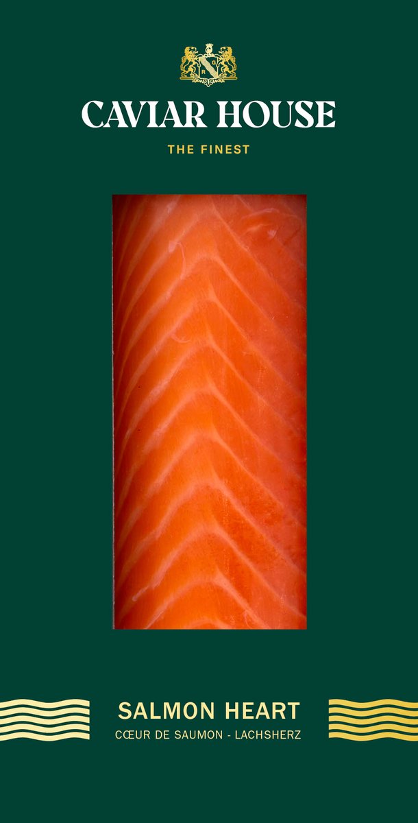 Smoked Salmon fillet heart Norway