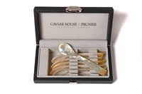 Set of 6 mother-of-pearl spoons